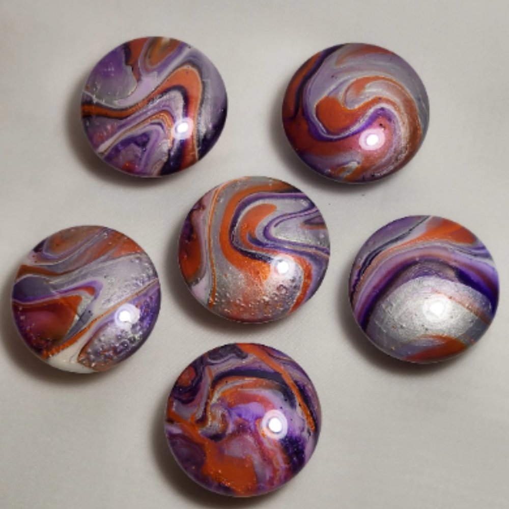 Hand Crafted Cabinet Door Knobs Hand Painted Wooden Resin Decorative Dresser